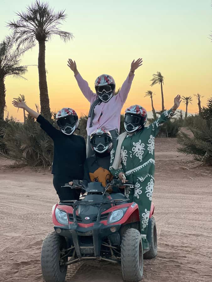 Marrakech: Palm Grove and Jbilat Desert Quad Bike Tour - The 2 Hours on the Quad: Palm Groves, Rocky Tracks, and Jbilat Desert Vibes