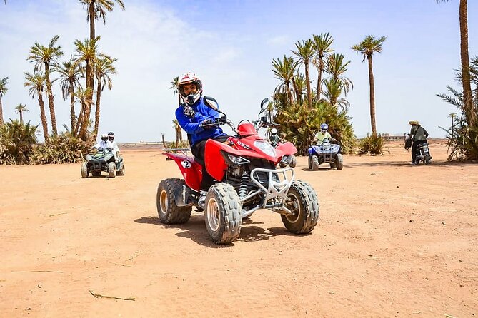 Marrakech palmeraie Quad Bike Experience with transfers - The First Minutes on a Fully Automatic Quad Bike