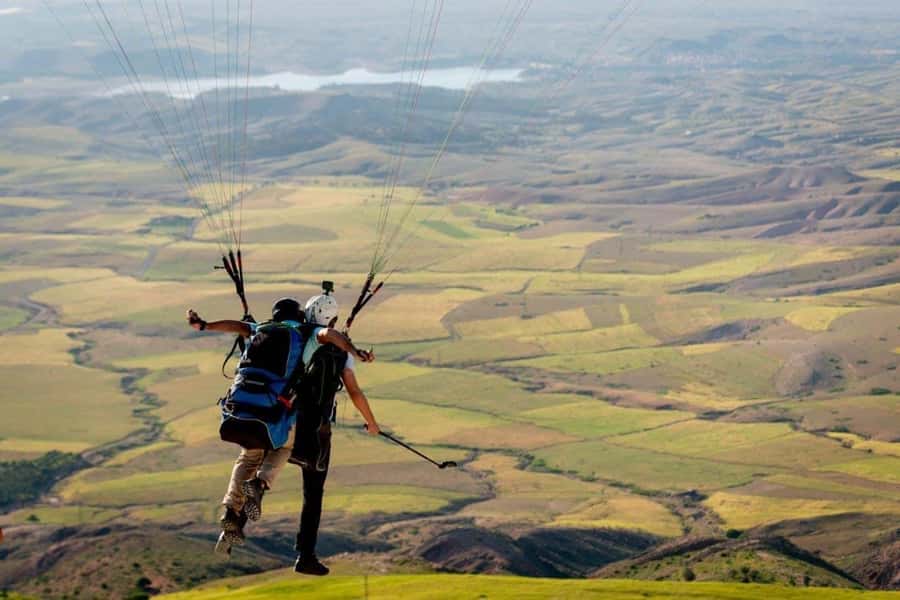 Marrakech: Paragliding over Agafay Desert & Atlas Mnt Views - Lalla Takerkoust break: the calm stop with a photo-and-tea vibe