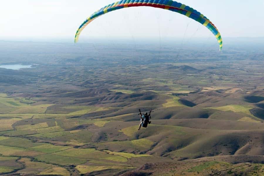 Marrakech: Paragliding over Agafay Desert & Atlas Mnt Views - The viewpoint area: safety gear, breakfast, camel (maybe), and the wait