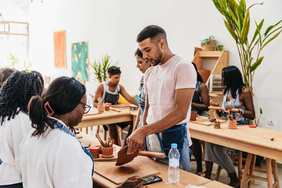 Marrakech: Pottery Workshop with Moroccan Tea - Wheel throwing: the part most people talk about for a reason