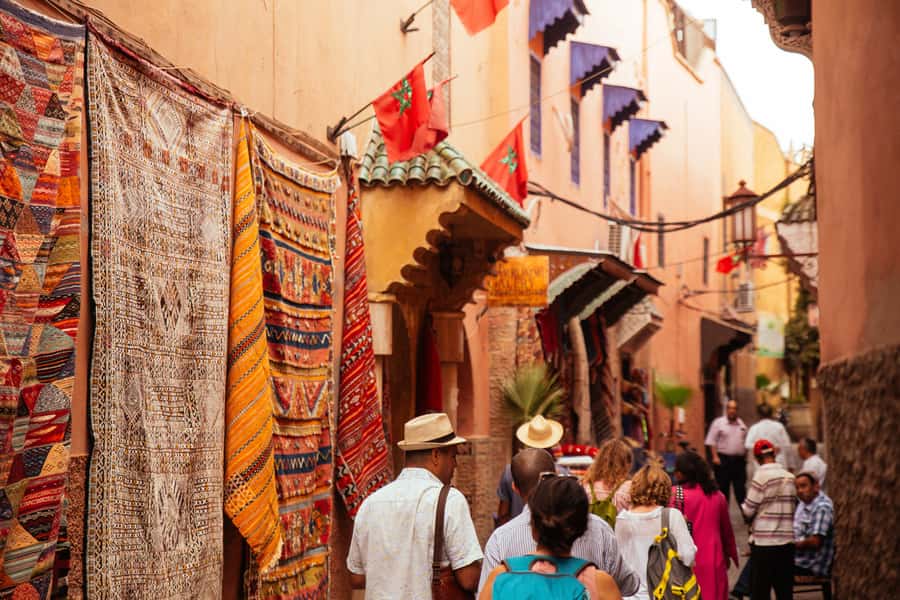 Marrakech: Private Souks Tour with Tea and Traditional Snack - A Women’s Cooperative Stop With Hand-Stitched Clothes in Natural Fabrics