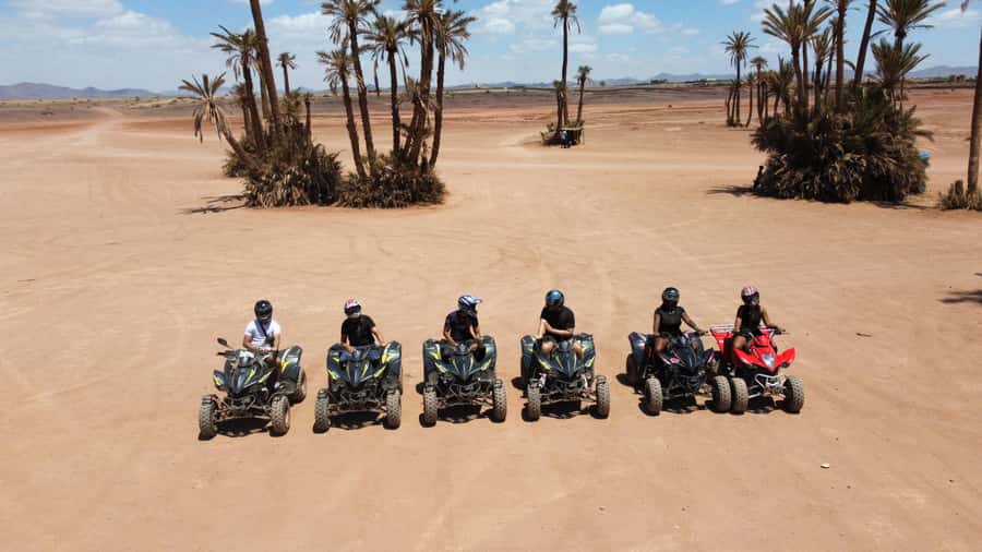 Marrakech: Quad activity in the Palmeraie with Tea break - Photo stops and guide-led video: how to get better memories