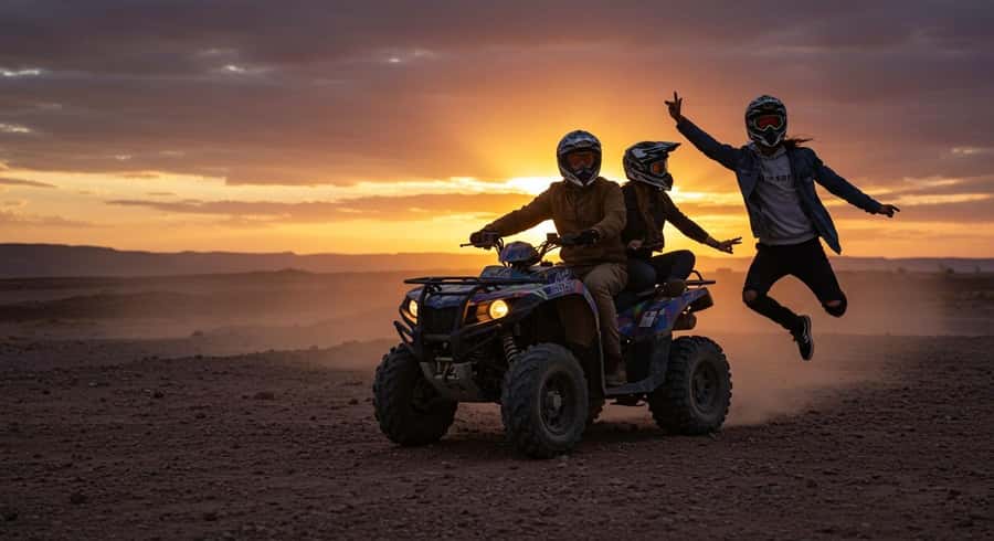 Marrakech: Quad Bike and Camel, Dinner Show in Agafay Desert - Desert camp dinner: tagines, couscous, and eating in candle-and-stars mode