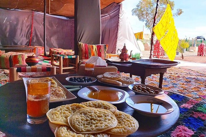 Marrakech: Quad excursion to the palm grove and Jbilets desert - The Bivouac Break: Atlas Views, Moroccan Pancakes, and Tea