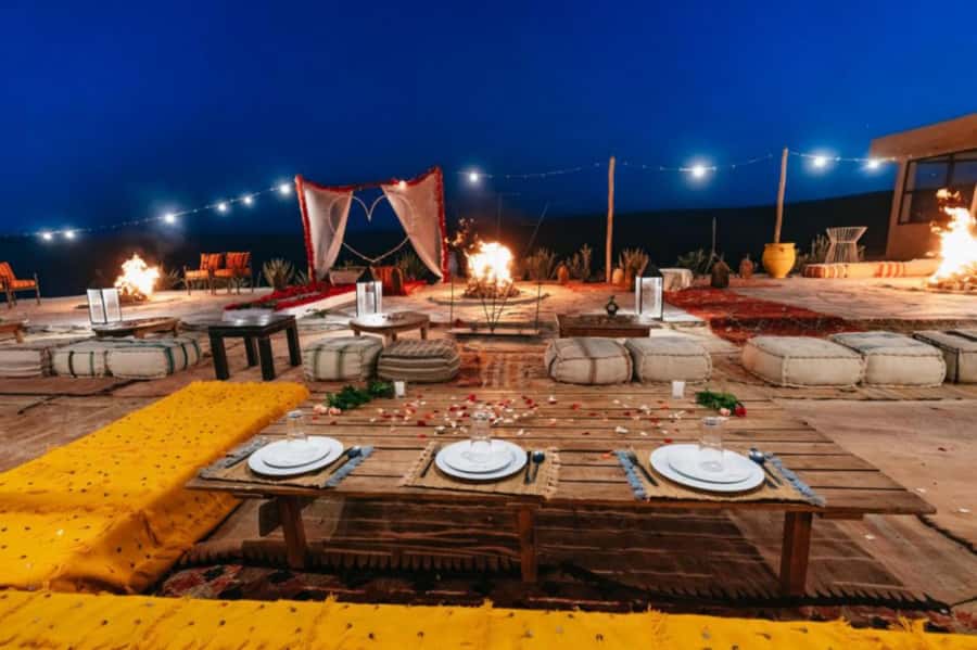 Marrakech: Sunset Dinner in Agafay Desert with Camel Ride - Camel ride across Agafay: fun, but plan for a short session