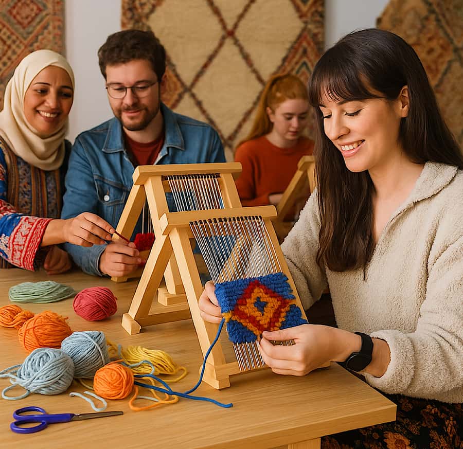 Marrakech: Weave Your Own Moroccan Rug with Love & Transfe - Weaving Your Own Mini Rug in a Marrakech Studio
