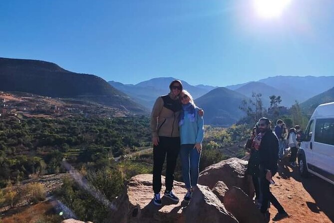 Marrakesh: Agafay Desert , sunset camel ride,meal and show - Lunch and tea on Kik Plateau with Dam views