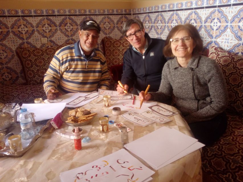 Marrakesh: Arabic Calligraphy Class - The Tea and Pastry Break That Makes It More Than a Lesson