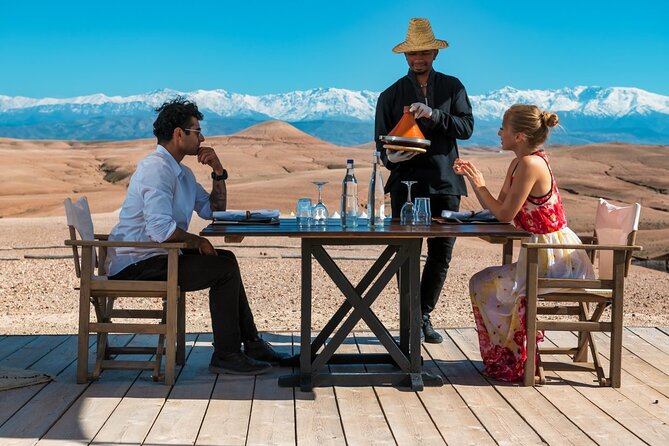 Marrakesh: Sunset Dinner in Agafay Desert with Show & Transfers - From Medina Out to the Camp: What Stop 1 Really Feels Like