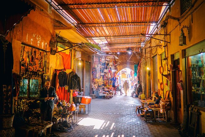 Medina Of Marrakesh Shopping Tour - Entering the shop lanes for herbs and spices