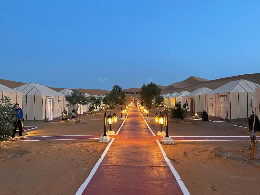 Merzouga: 1-Night in the luxury camp. camel ride & Dinner - The Camel Ride at Sunset: Erg Chebbi’s Best Lighting