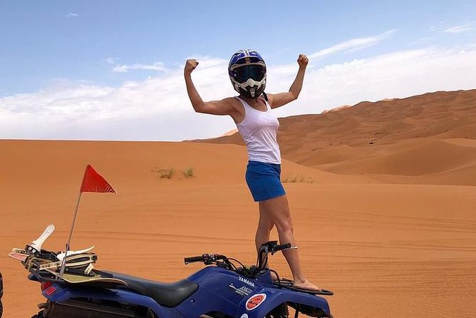 merzouga Desert 1 hour or two hour Quad Bike, and sandboarding - Guide Style That Keeps It Fun and Fear-Free