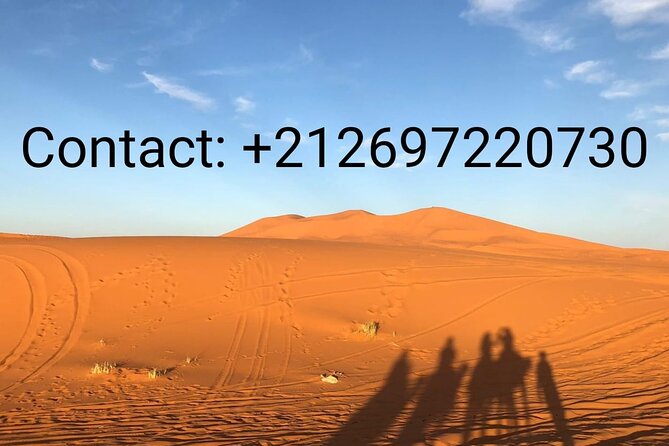 Merzouga Desert Campsite &Camel Excursions - From Merzouga meeting point to dunes in motion