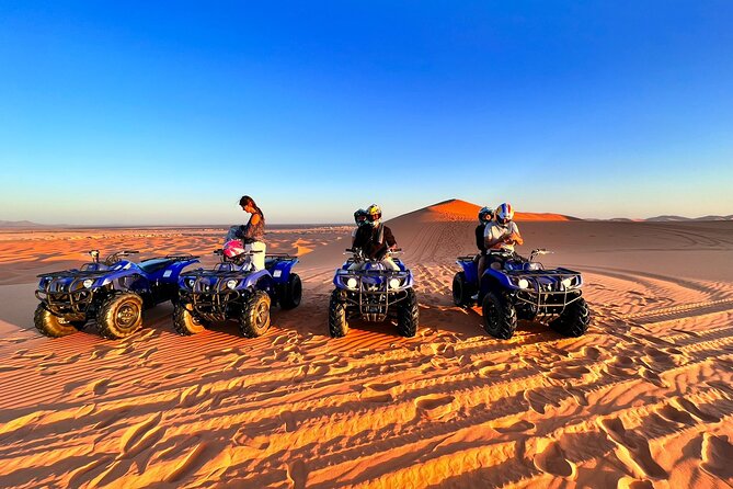 Merzouga Desert Quad bike Adventure with Sand boarding - Meeting at Auberge Hassan Ouattou and the tea-before-sand rhythm