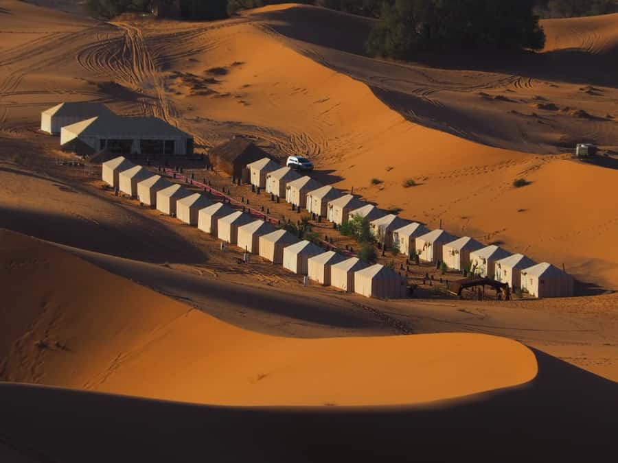 Merzouga: Overnight Camel Trek with Sandboarding - From Ksar Tanamouste to the camel park: the part you shouldn’t rush