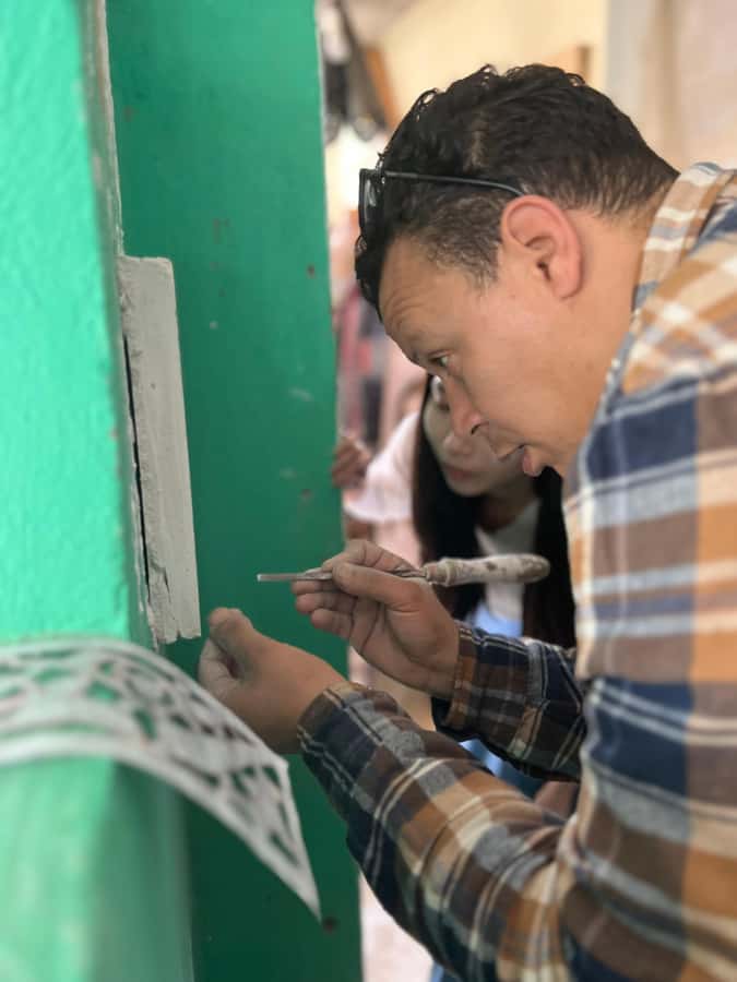 Moroccan Plaster Sculpture Workshop - Price and value: $70 for teaching, tools, tea, and a real artifact