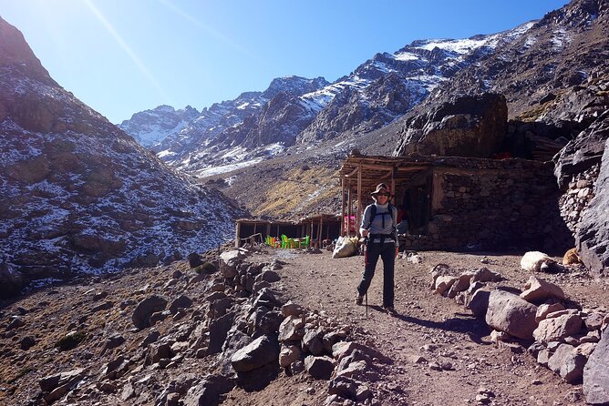 Mt Toubkal Ascent Express Trek 2 Days 1 Night - The steady ascent to Toubkal Refuge (3206m)