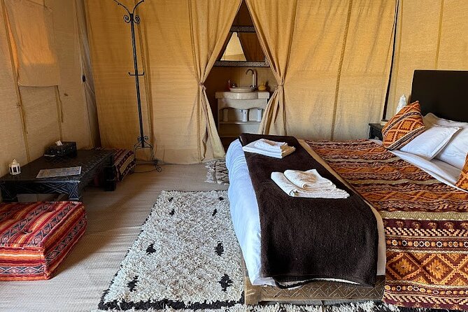 Night in Erg chebbi Desert, Camel Ride, Departure From Errachidia - Berber dinner, music, and how the night feels