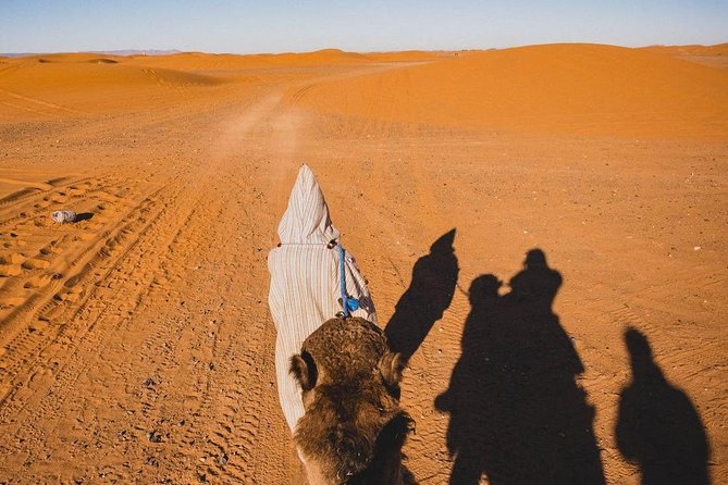Overnight Camel trekking in Merzouga - Nomad-style desert camp: tents, space, and live entertainment