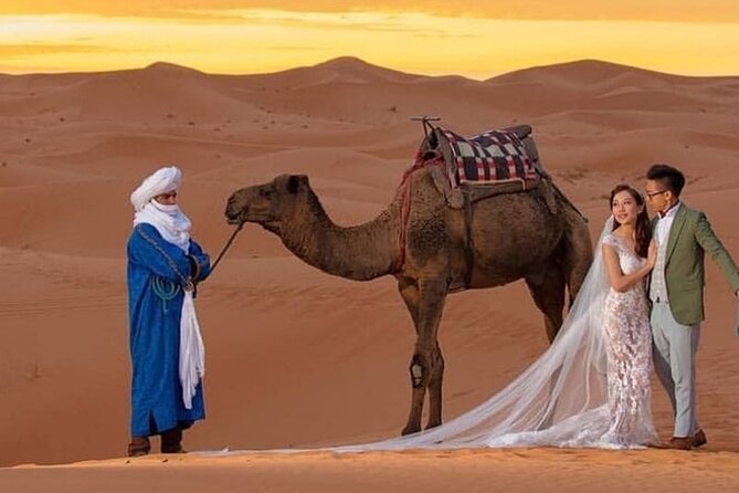 Overnight stay in desert camp & Camel trekking in the Sahara - Camp night under Berber drums: dinner, mint tea, and a private tent