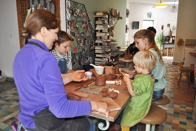 Pottery Workshop, A sensory journey at Arterre - Pottery Wheel Practice: Learning the Centering Trick