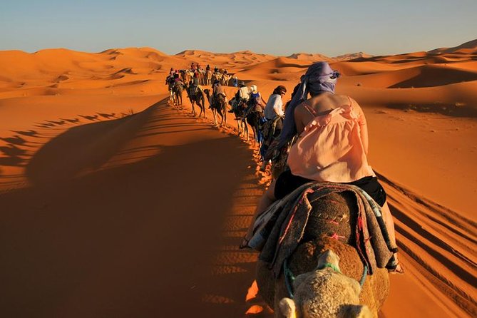Private 3 Days Marrakech Desert Tour To Merzouga With Luxury Accommodations - The camel ride at sunset: how to make the most of it