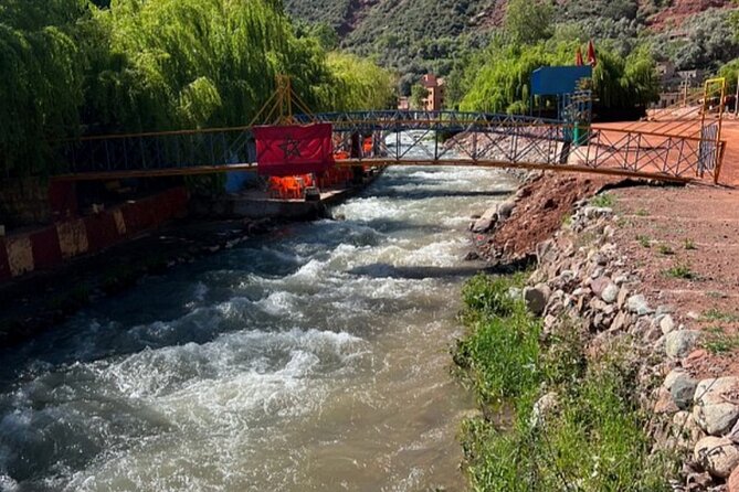 private Atlas mountains Excursion three Valley and waterfalls - Ourika Valley: river lunch and the climb toward waterfalls