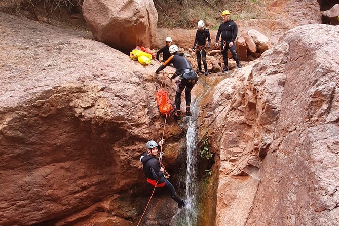 Private Canyoning Adventure in the Atlas Mountains. Discover nature in a new way - The wetsuit phase: why it’s the hardest part
