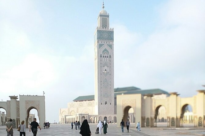 Private Day Trip from Marrakech to Casablanca - Hassan II Mosque: the 210-meter minaret and non-Muslim access
