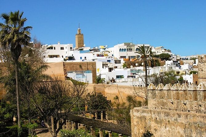 Private Day Trip to Rabat Departure from Casablanca - Kasbah des Oudaias: blue-and-white streets on the cliff above the Atlantic