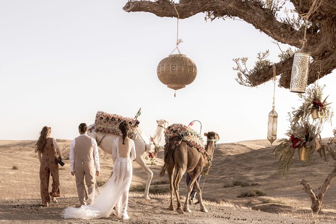Private Desert Agafay Dinner show & Camel Ride - Dinner Under the Stars: Traditional Moroccan Food with Campfire Atmosphere