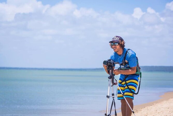 Private Kite Coaching - On the Water With a Mini Free Ride and Camera