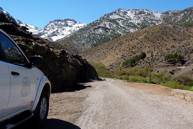 Private Tour: High Atlas and Agafay Rocky Desert Day Trip from Marrakech - Ourika Valley: green riverbanks with arid peaks looming