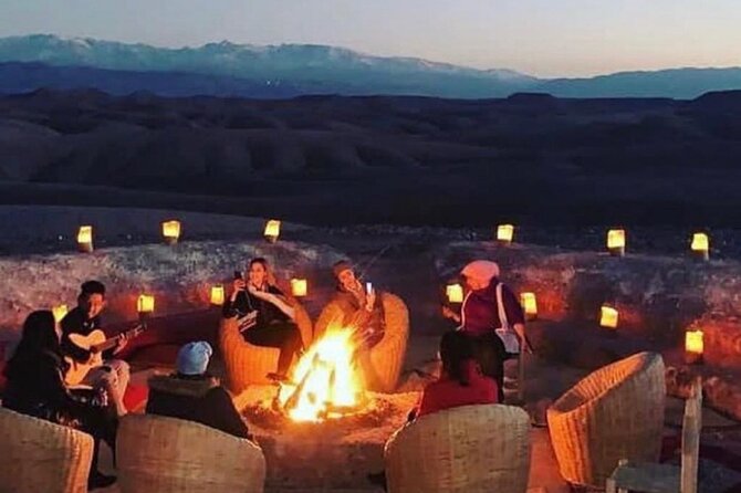 PRIVATE Tour with Dinner & Sunset with Camel To Desert Agafay - Camel ride on the spot: optional, so decide based on your energy