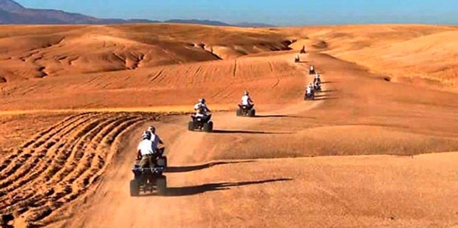Quad bike and Lunch & Pool in Desert Marrakech Agafay - Lunch in Agafay: Moroccan 3-Course Food With a Desert Backdrop