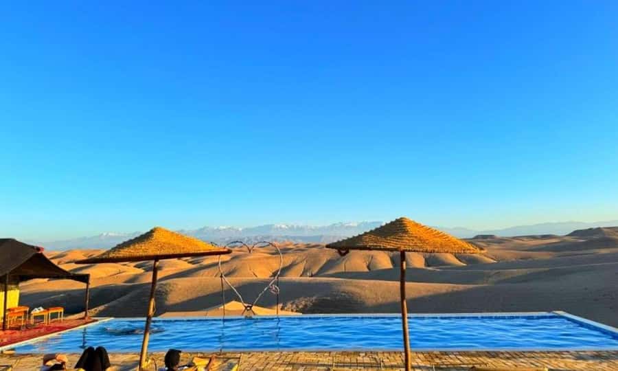 Quad bike and Lunch & Pool in Desert Marrakech Agafay - Pool Time After Quad Biking: Your Temperature Reset