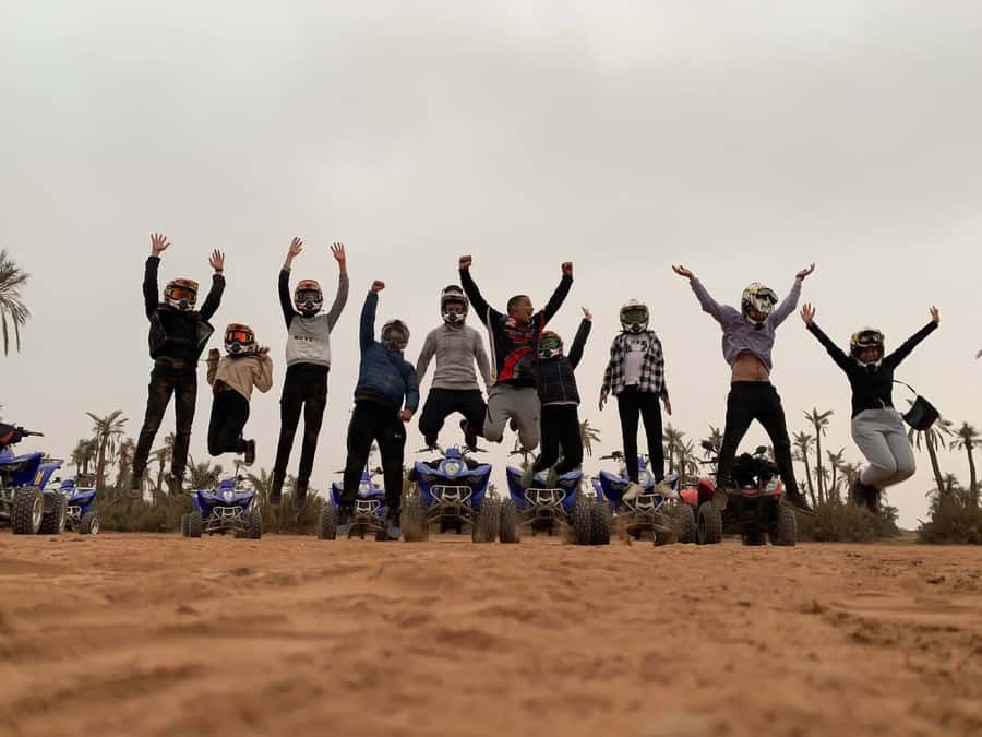 Quad biking adventure in Marrakech - The 2-Hour Ride Through Oases, Hills, Berber Village Views, and Rocky Desert
