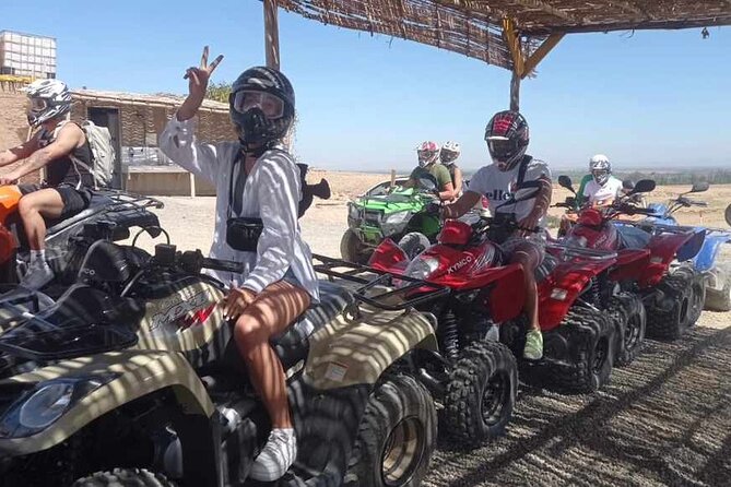 Quad Biking Agafay desert - Tea Time in a Black Berber Tent: Slow Down for the Best Contrast