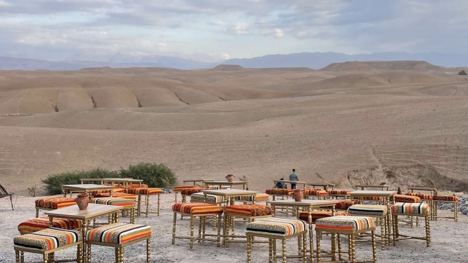 Quad biking, Camel ride, dinner & show at Agafay desert - The Dinner Stop: Candlelit Moroccan Food in a Camp Setting