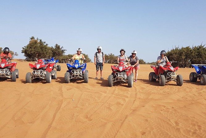 Quad Biking Half Day And Camel Ride In Sunset - The quad ride: automatic control, beach driving, and dune climbs