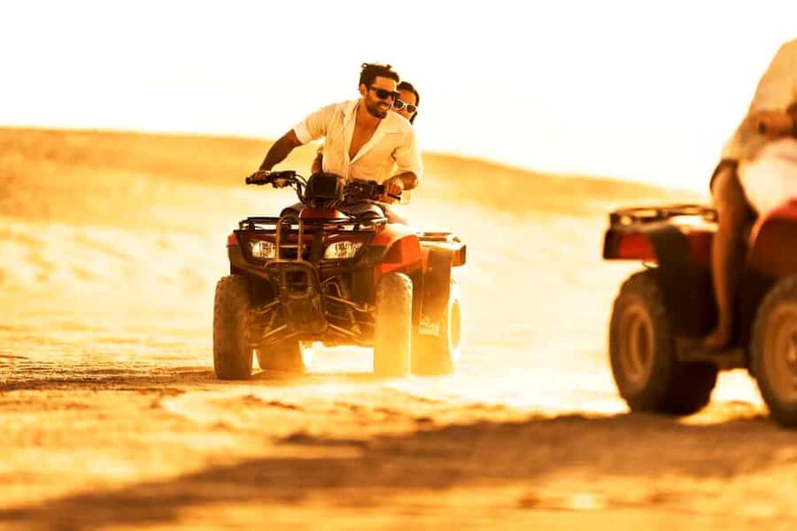 Quad biking in Agafay Desert with lunch & Camel Ride & pool - The 1-hour quad ride: speed, dust, and built-in photo moments