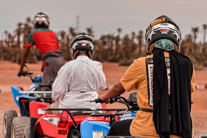 Quad biking in marrakech - The tea and snacks stop, plus the palm grove sunset break