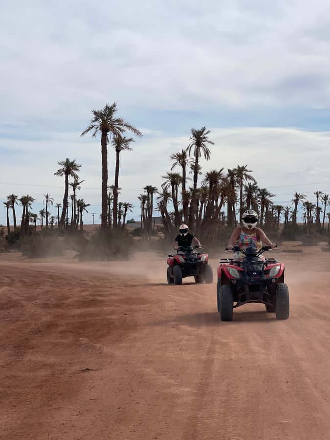 Quad biking in Marrakech's desert palm grove - The Palmeraie trail: steep, photo-friendly, and not for daydreaming