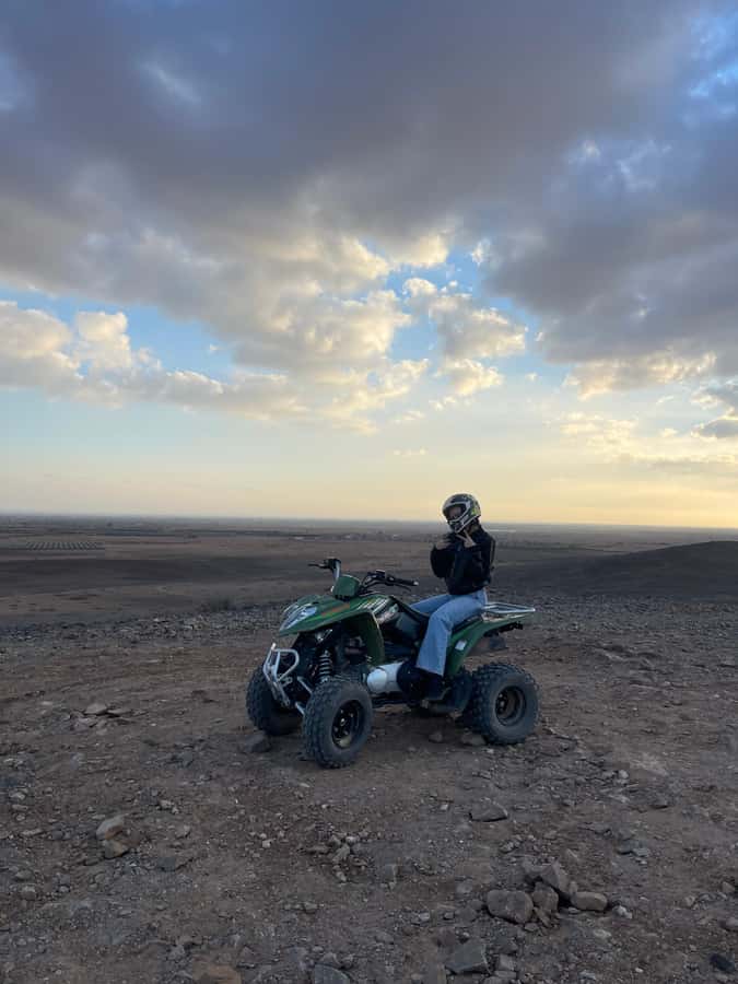 Quad biking in Marrakech's desert palm grove - Tea break with mint: a small pause that makes the whole thing feel real