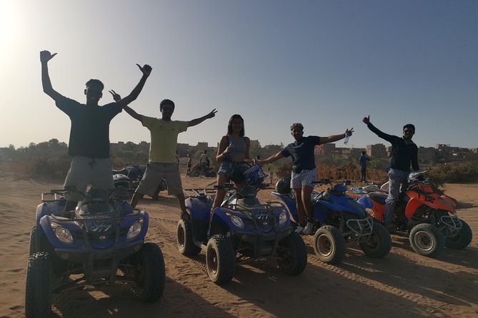 Quad, camel and dinner with show in the desert of Agafay - Quad biking in Agafay: helmet, training, and that first burst of speed