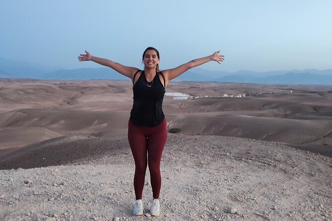 Quad excursion to the Agafay desert near Marrakech - Moroccan mint tea in a nomadic setting: small pause, big atmosphere