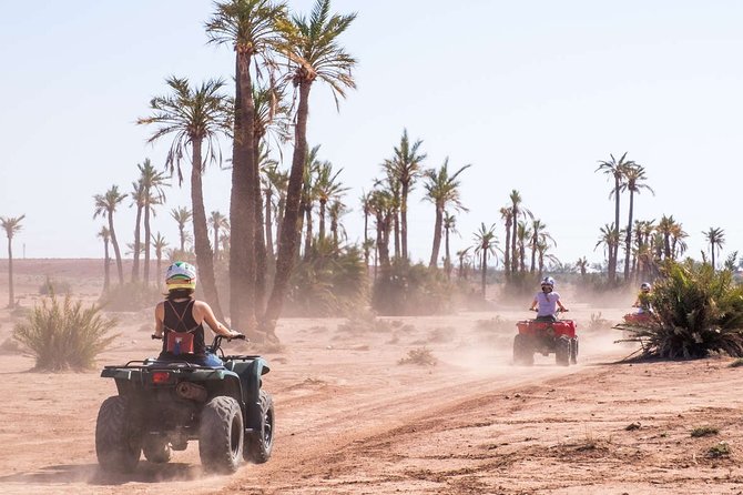 Quad palmeraie Marrakech et balade chameau transport inclus - Getting there: private shuttle pickup and drop-off