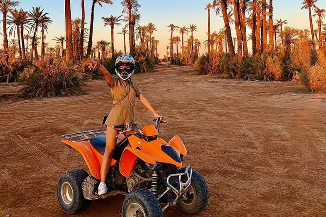 Quad ride in the Palmeraie Marrakech - The route in plain language: training, riding, photo stop, tea and more