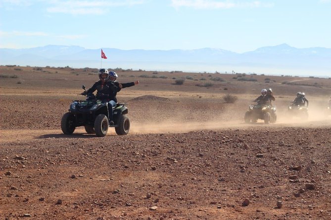 Quad tour in the palm grove desert - The ride through Berber villages and volcanic-feeling terrain